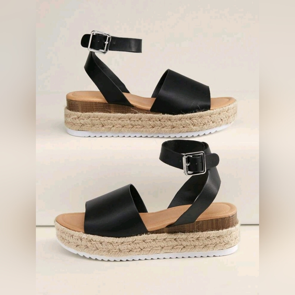NEW Black Espadrilles - Picture 2 of 12